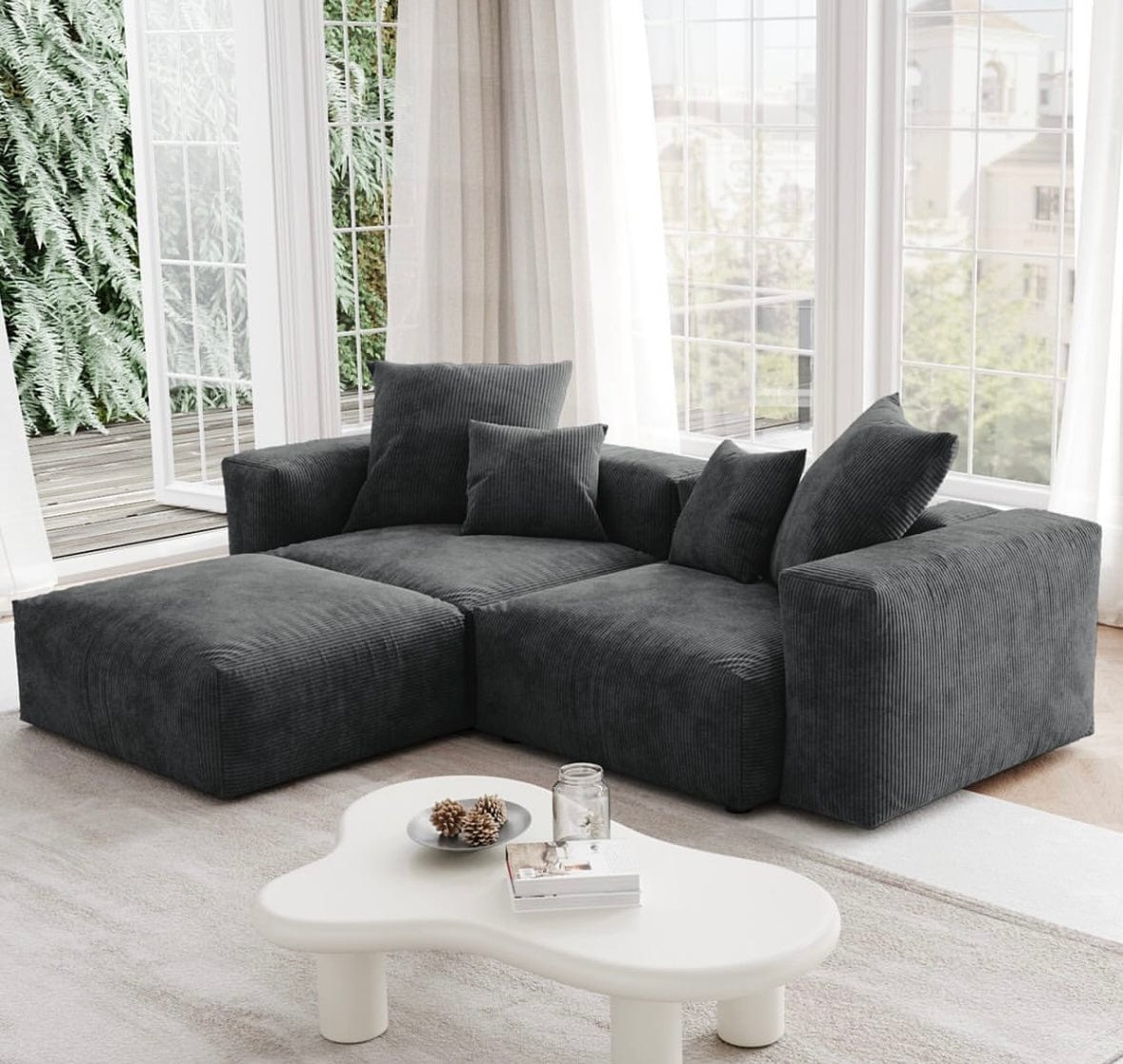 Home Atelier Daryl Corduroy Sofa