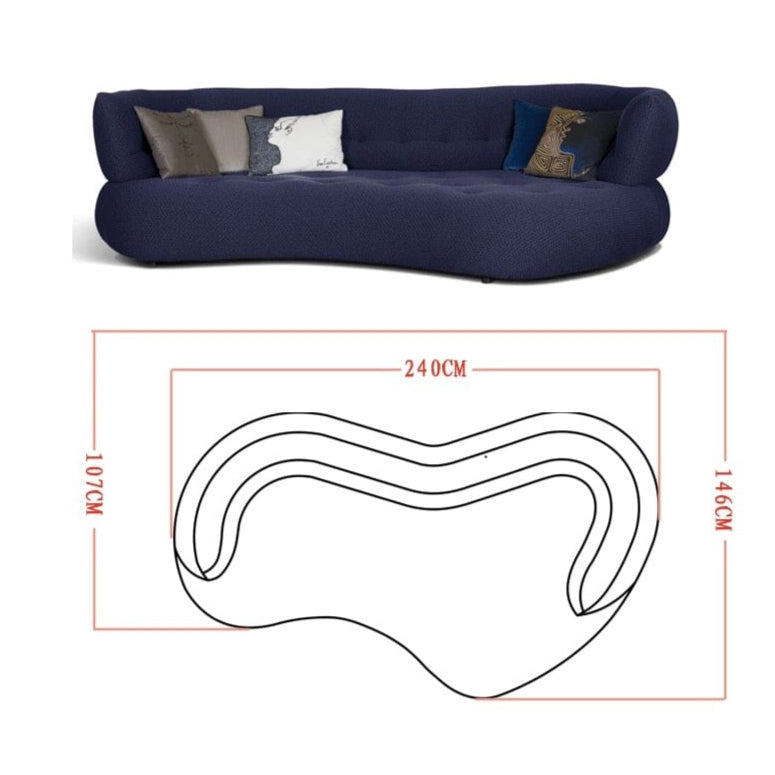 Home Atelier Dawson Performance Boucle Curve Sofa