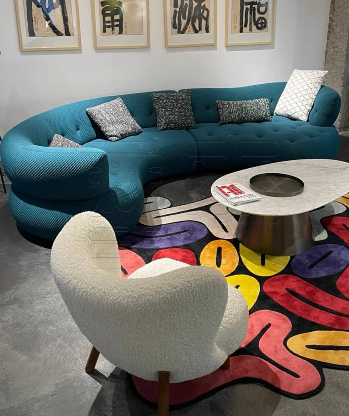 Home Atelier Dawson Performance Boucle Curve Sofa