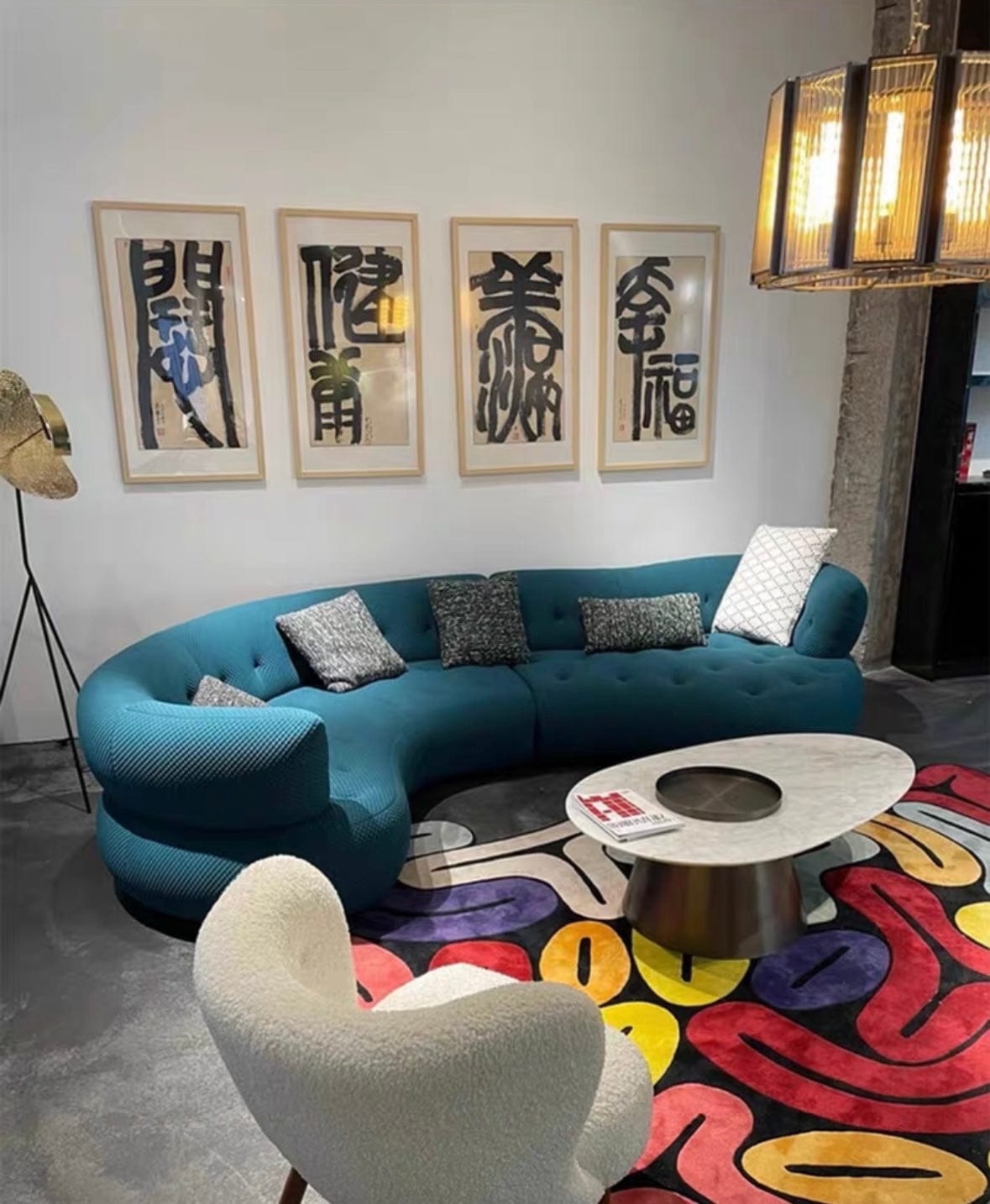 Home Atelier Dawson Performance Boucle Curve Sofa