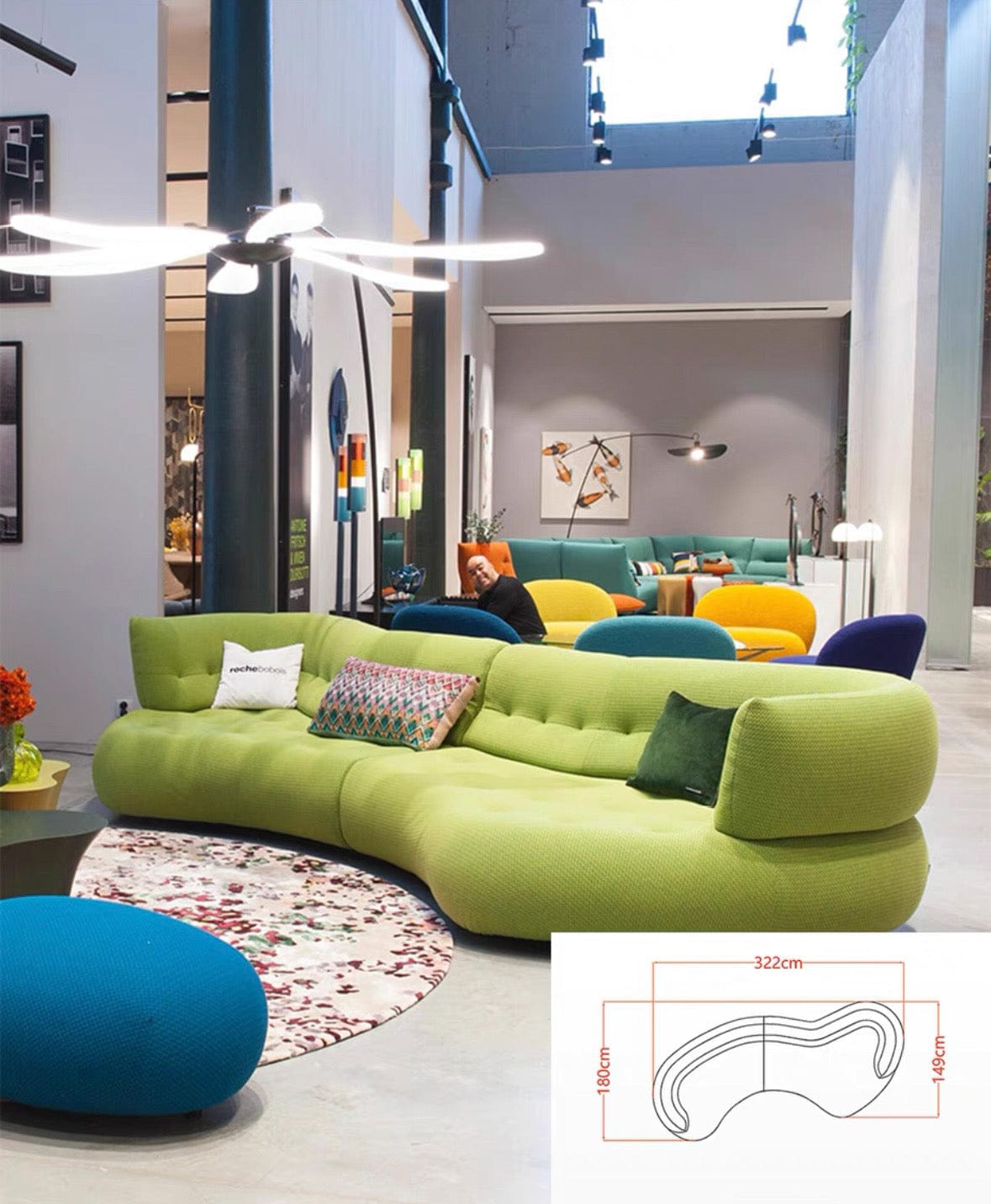 Home Atelier Dawson Performance Boucle Curve Sofa