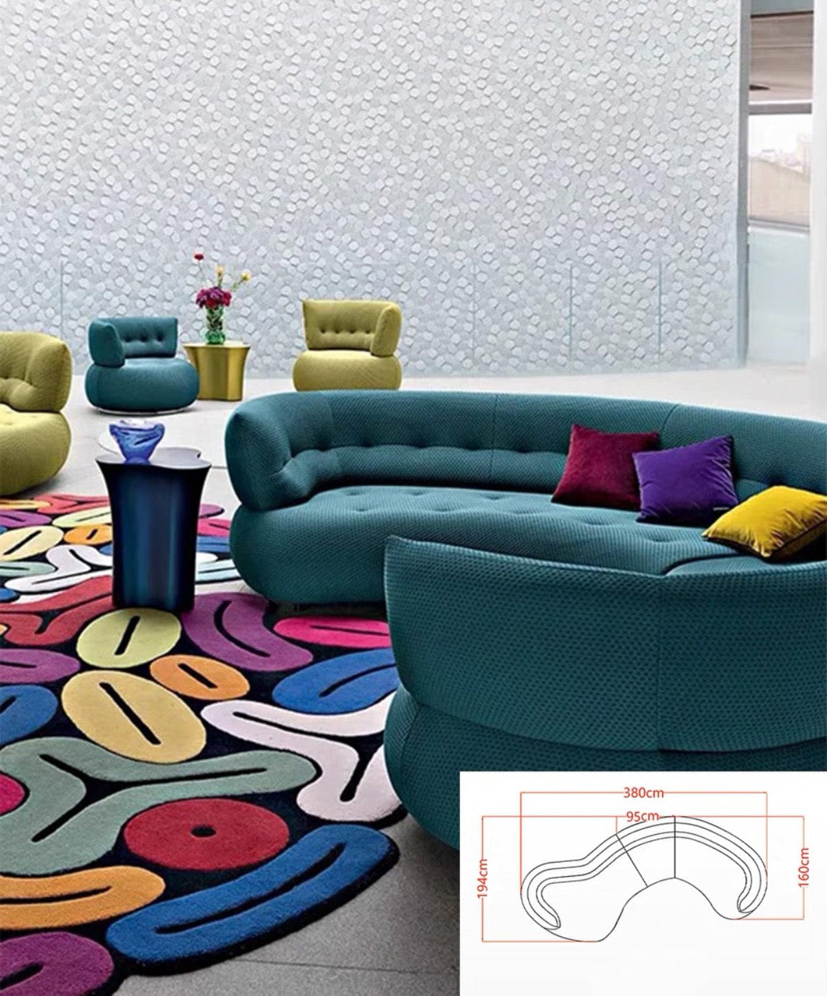 Home Atelier Dawson Performance Boucle Curve Sofa