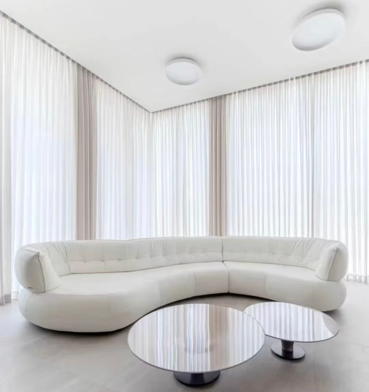 Home Atelier Dawson Scratch Resistant Designer Curve Sofa