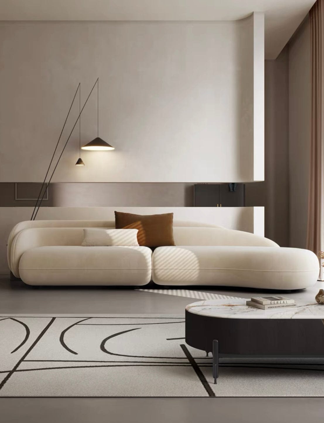 Home Atelier Dayton Scratch Resistant Curve Sofa