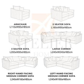Home Atelier Deborah Sectional Sofa