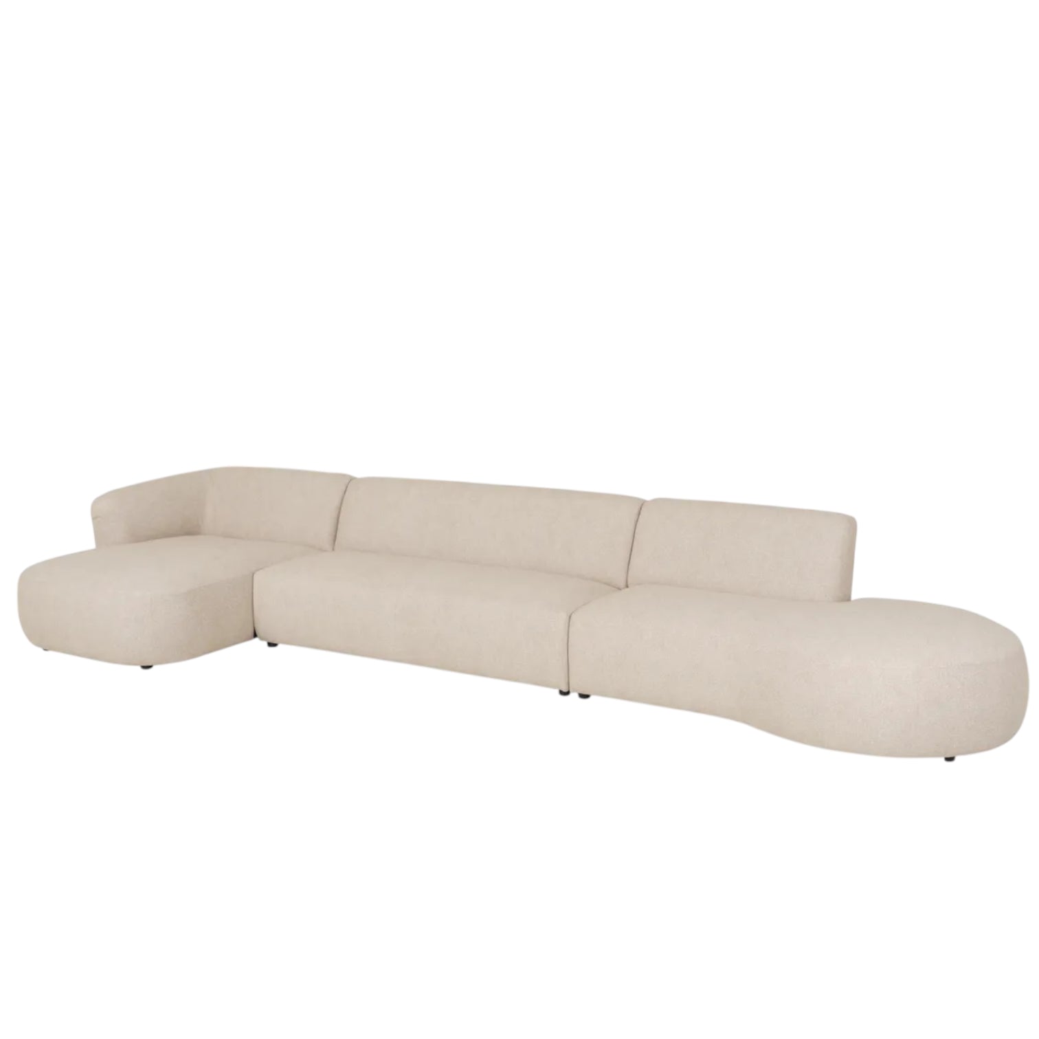 Home Atelier Desiree Scratch Resistant Sectional Curve Sofa