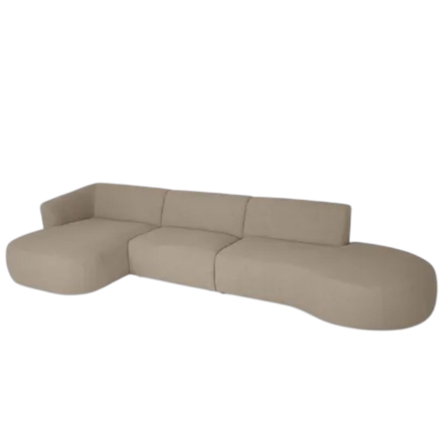 Home Atelier Desiree Scratch Resistant Sectional Curve Sofa