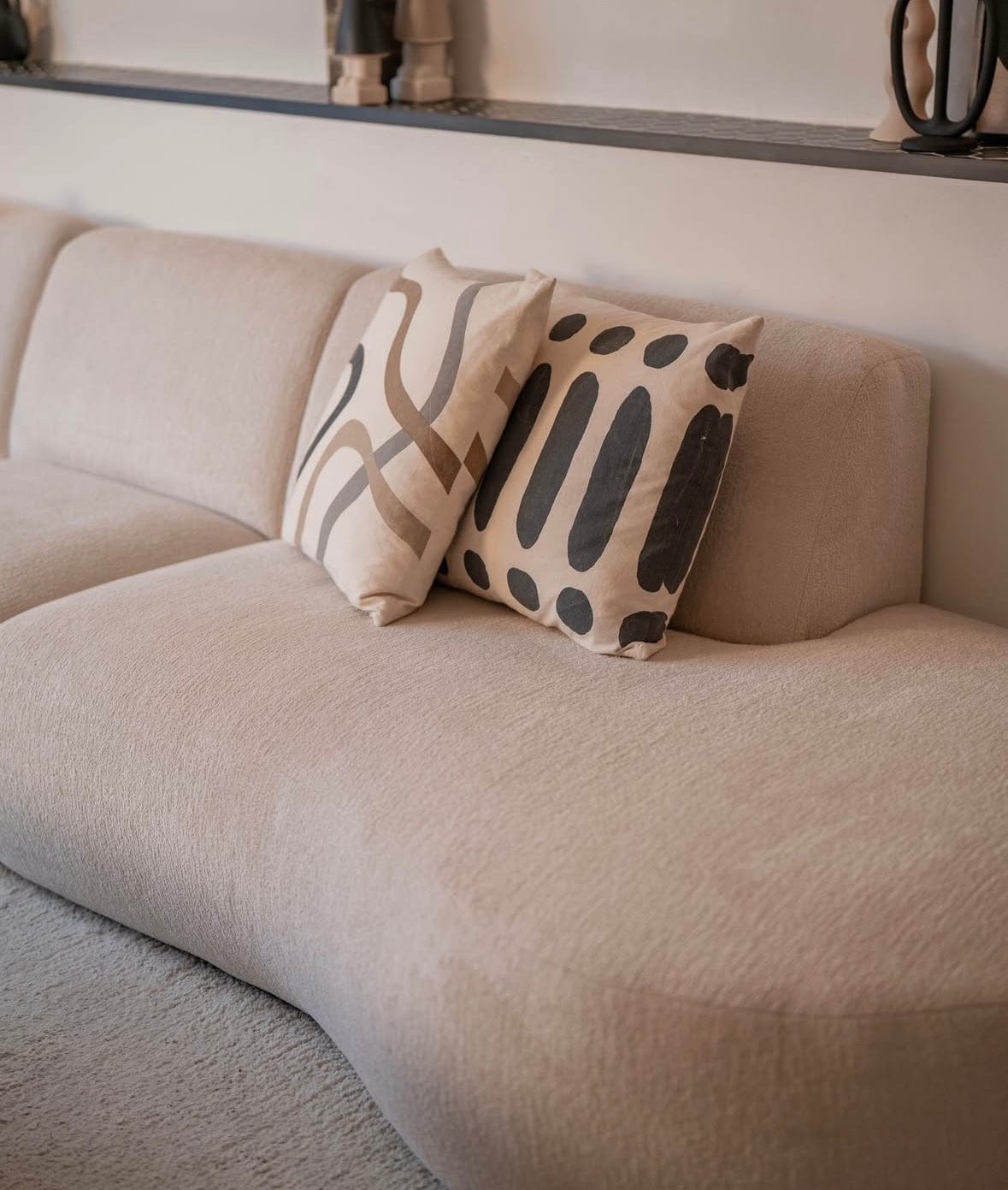 Home Atelier Desiree Scratch Resistant Sectional Curve Sofa