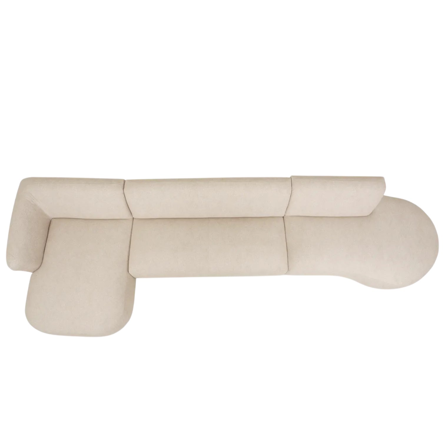 Home Atelier Desiree Scratch Resistant Sectional Curve Sofa