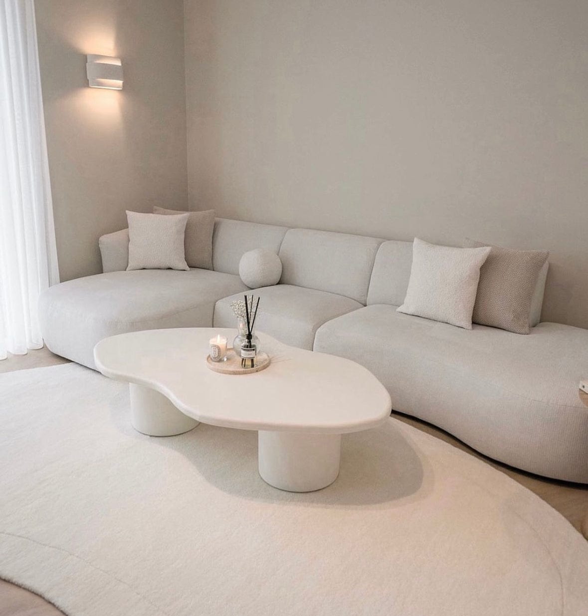 Home Atelier Desiree Scratch Resistant Sectional Curve Sofa