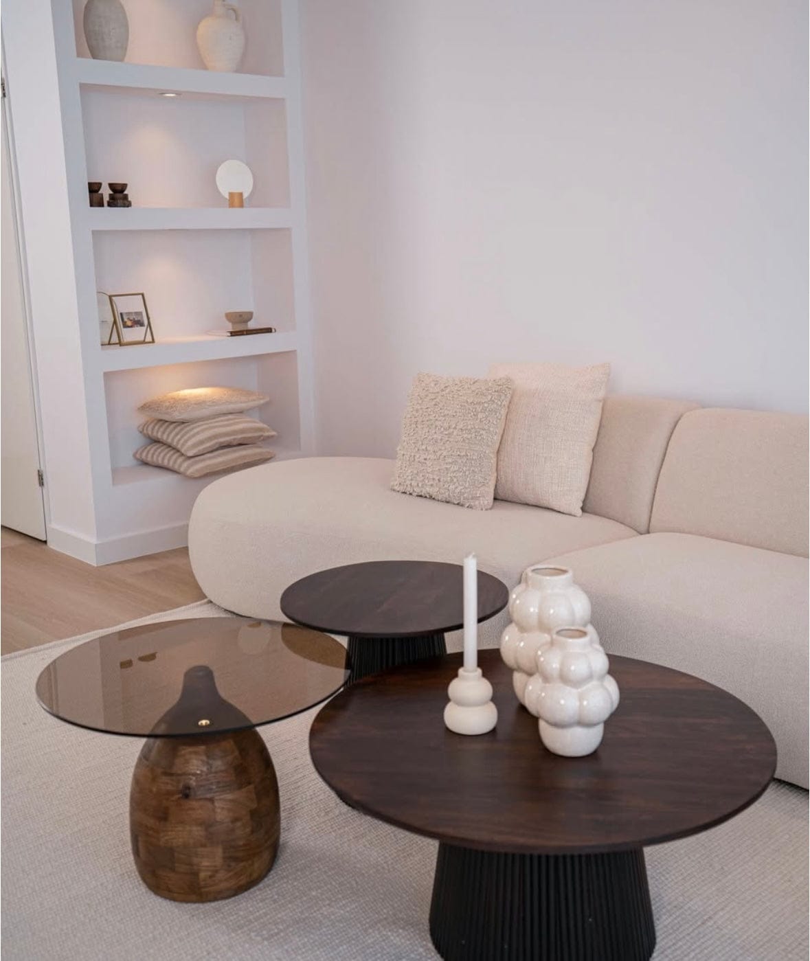 Home Atelier Desiree Scratch Resistant Sectional Curve Sofa