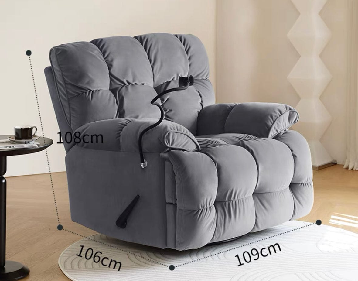 Home Atelier Dominic Swivel Recliner Sofa