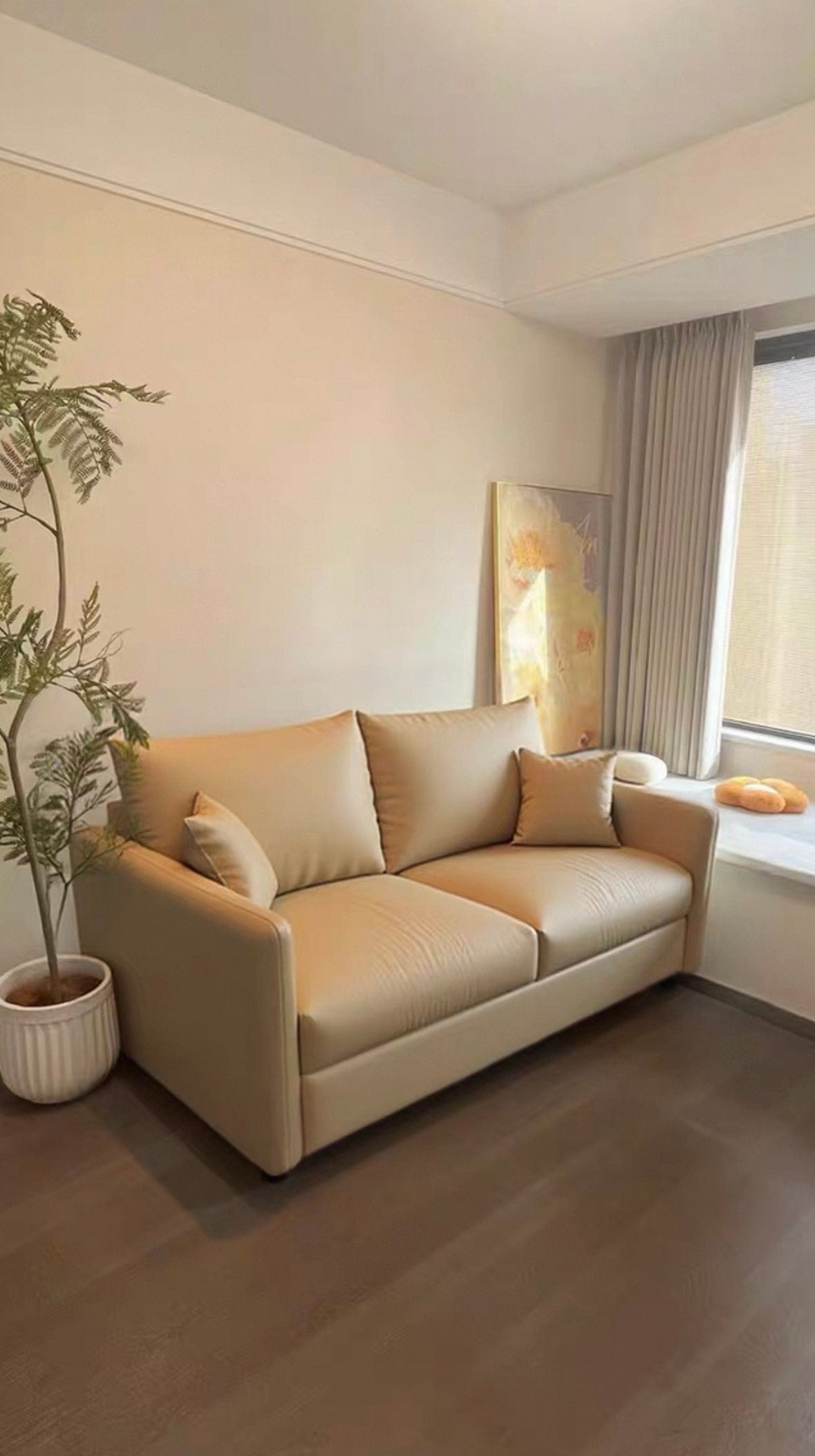 Home Atelier Donald Leather Foldable Sofa Bed with Mattress