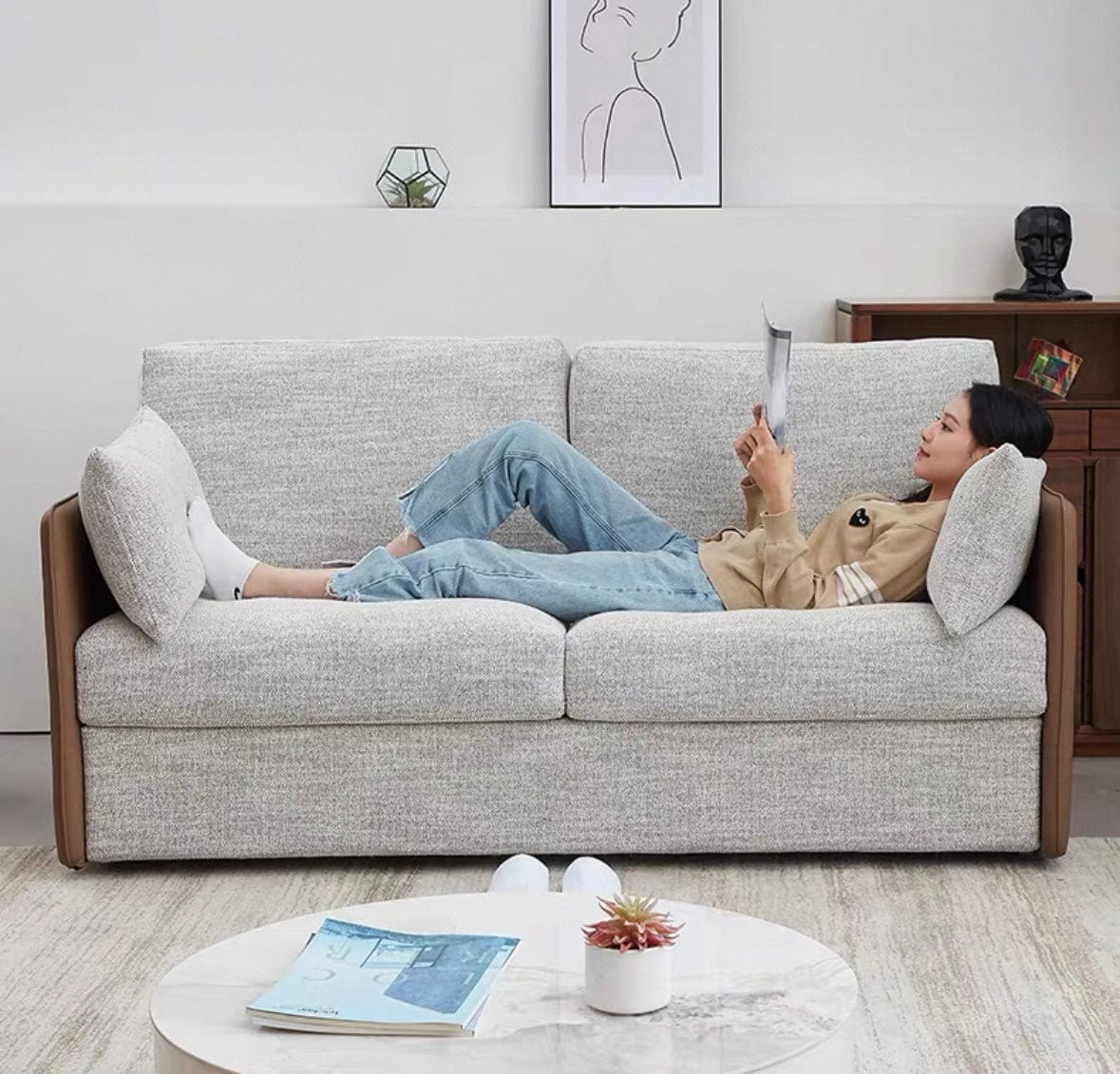 Home Atelier Dorothy Foldable Sofa Bed with Mattress