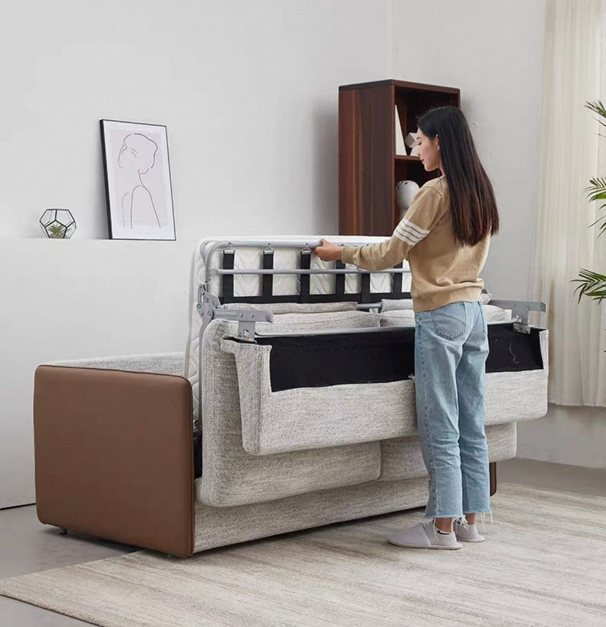 Home Atelier Dorothy Foldable Sofa Bed with Mattress