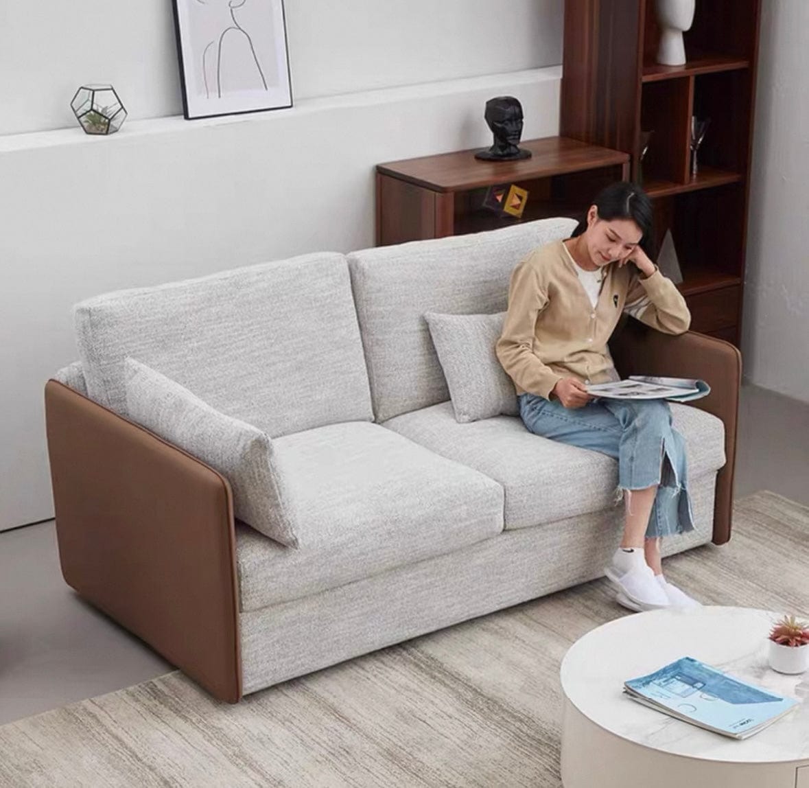 Home Atelier Dorothy Foldable Sofa Bed with Mattress