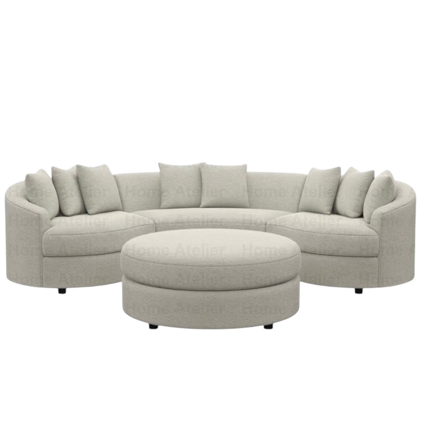Home Atelier Dorothy Sectional Curve Sofa
