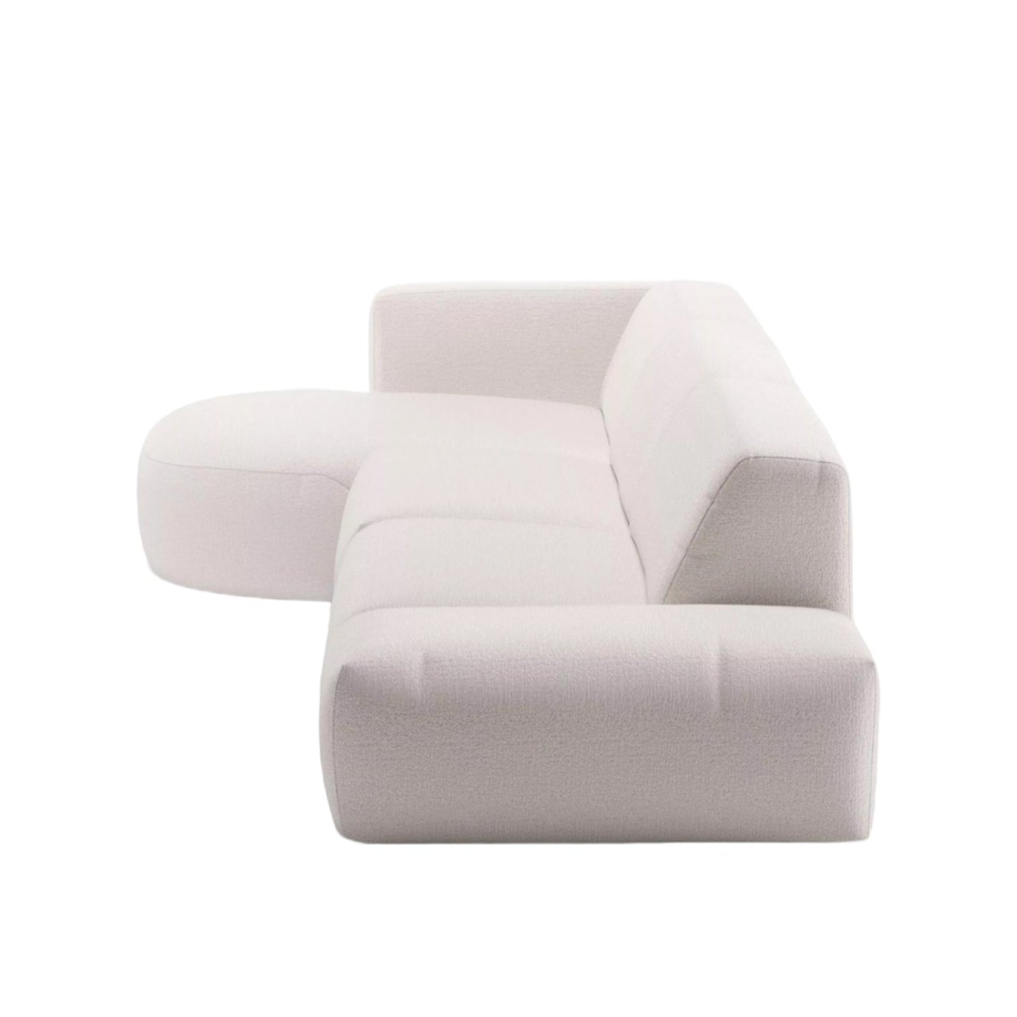 Home Atelier Drew Designer Sectional Round Chaise Sofa