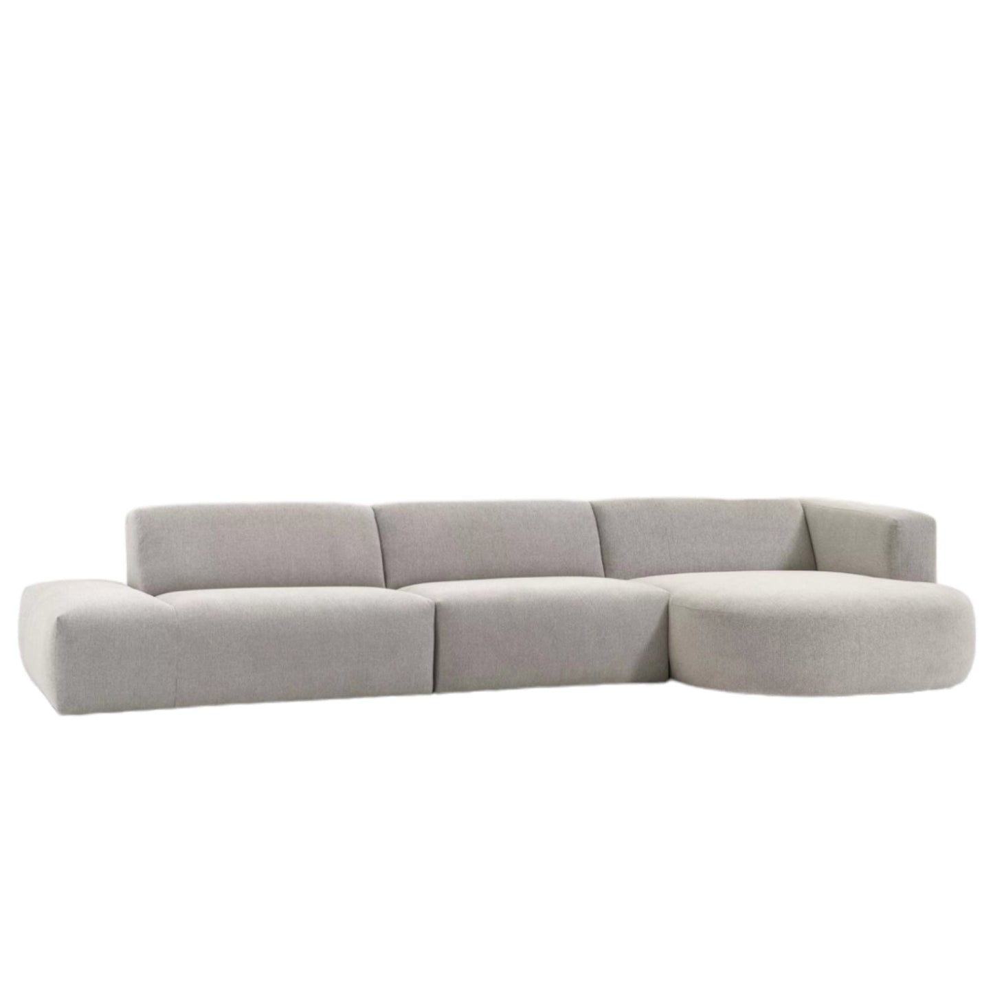 Home Atelier Drew Designer Sectional Round Chaise Sofa