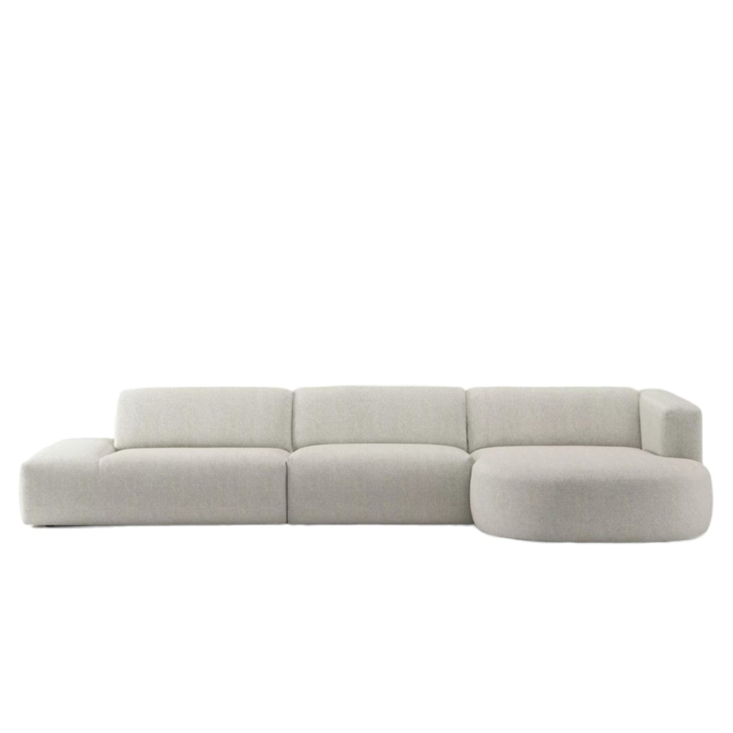 Home Atelier Drew Designer Sectional Round Chaise Sofa