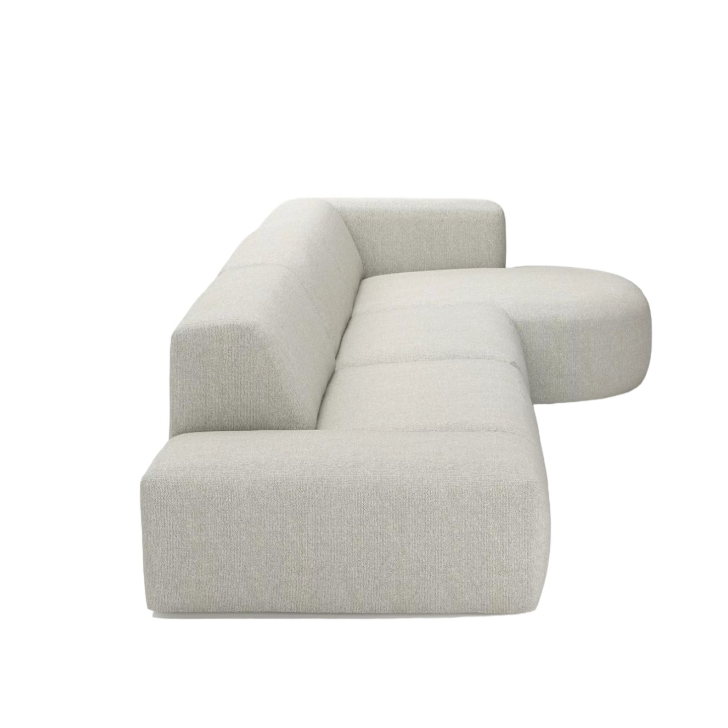 Home Atelier Drew Designer Sectional Round Chaise Sofa