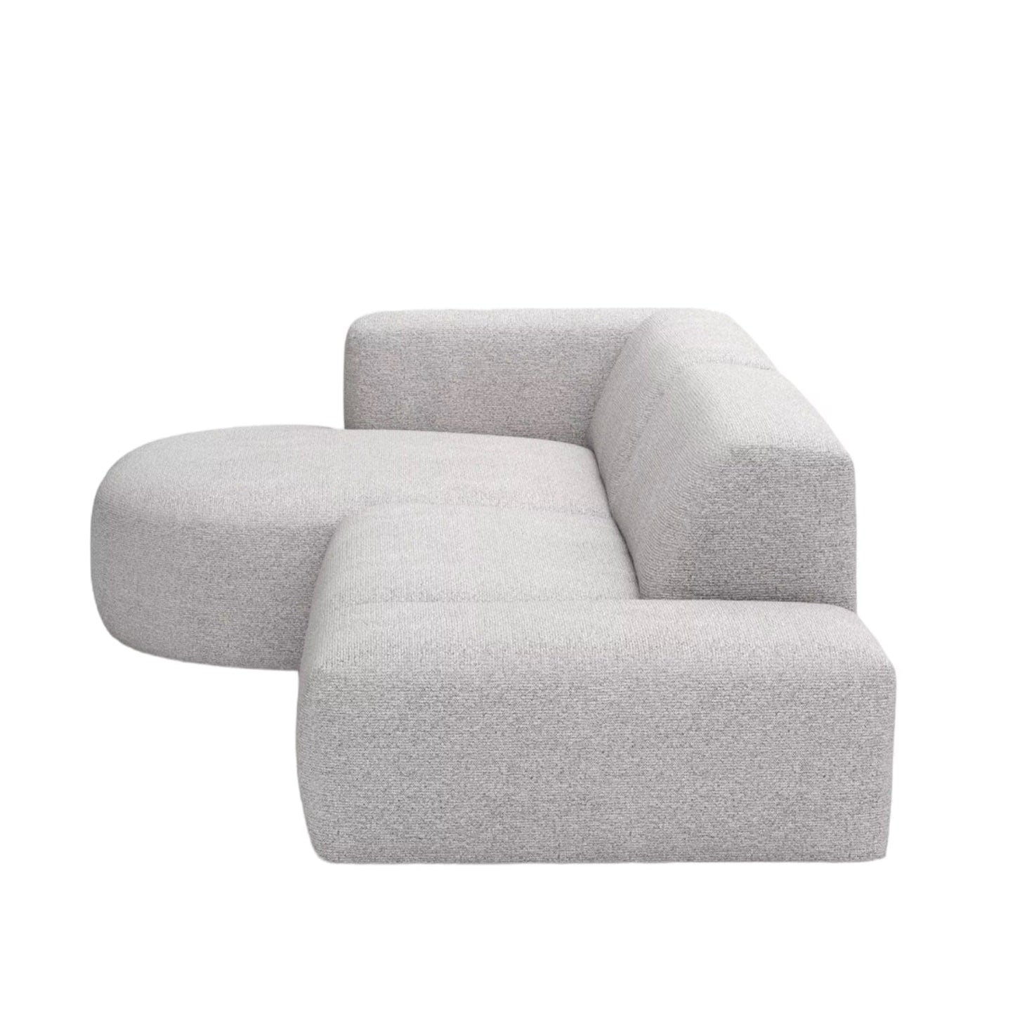 Home Atelier Drew Designer Sectional Round Chaise Sofa