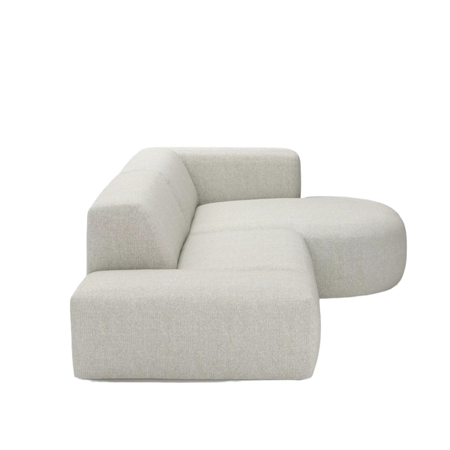 Home Atelier Drew Designer Sectional Round Chaise Sofa