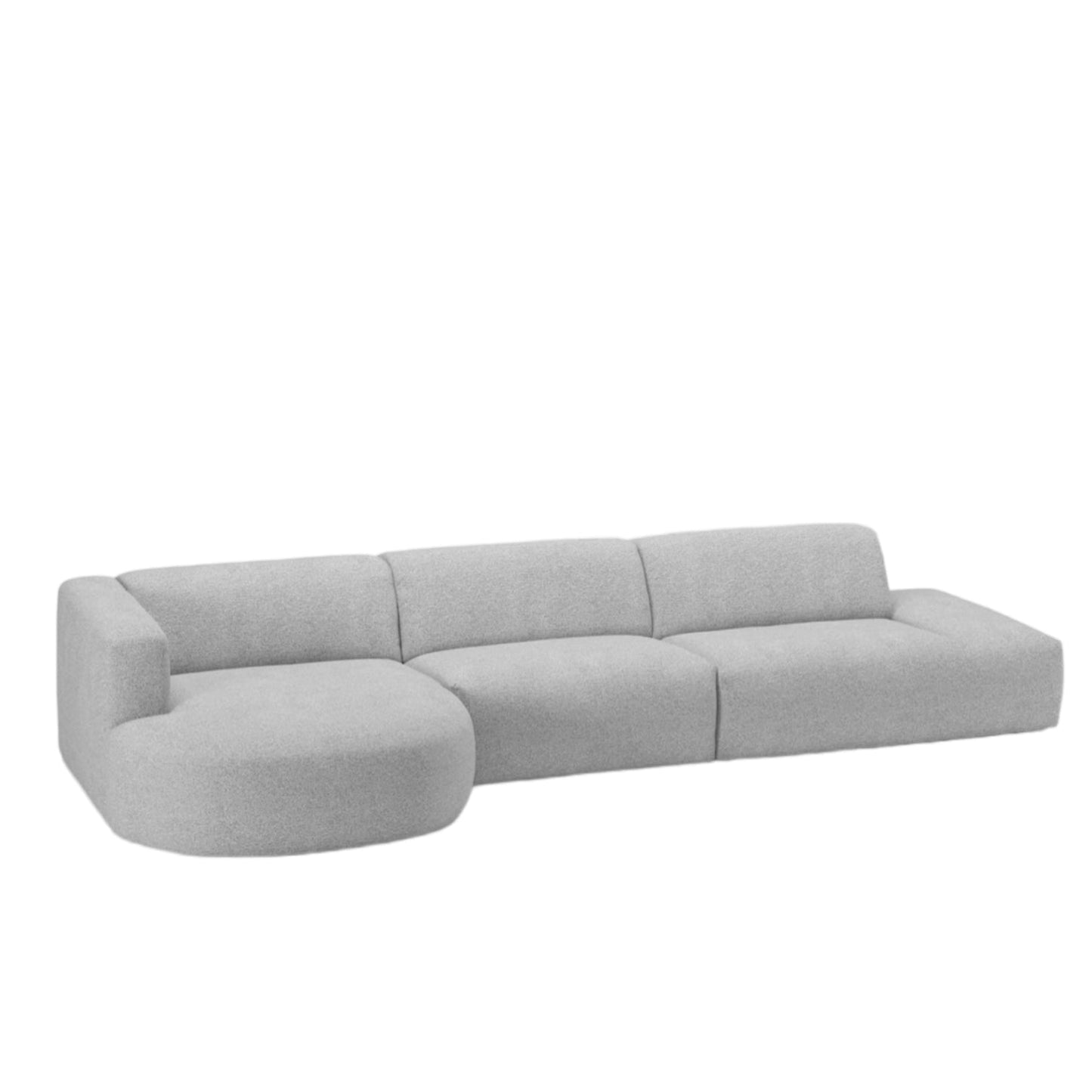 Home Atelier Drew Designer Sectional Round Chaise Sofa