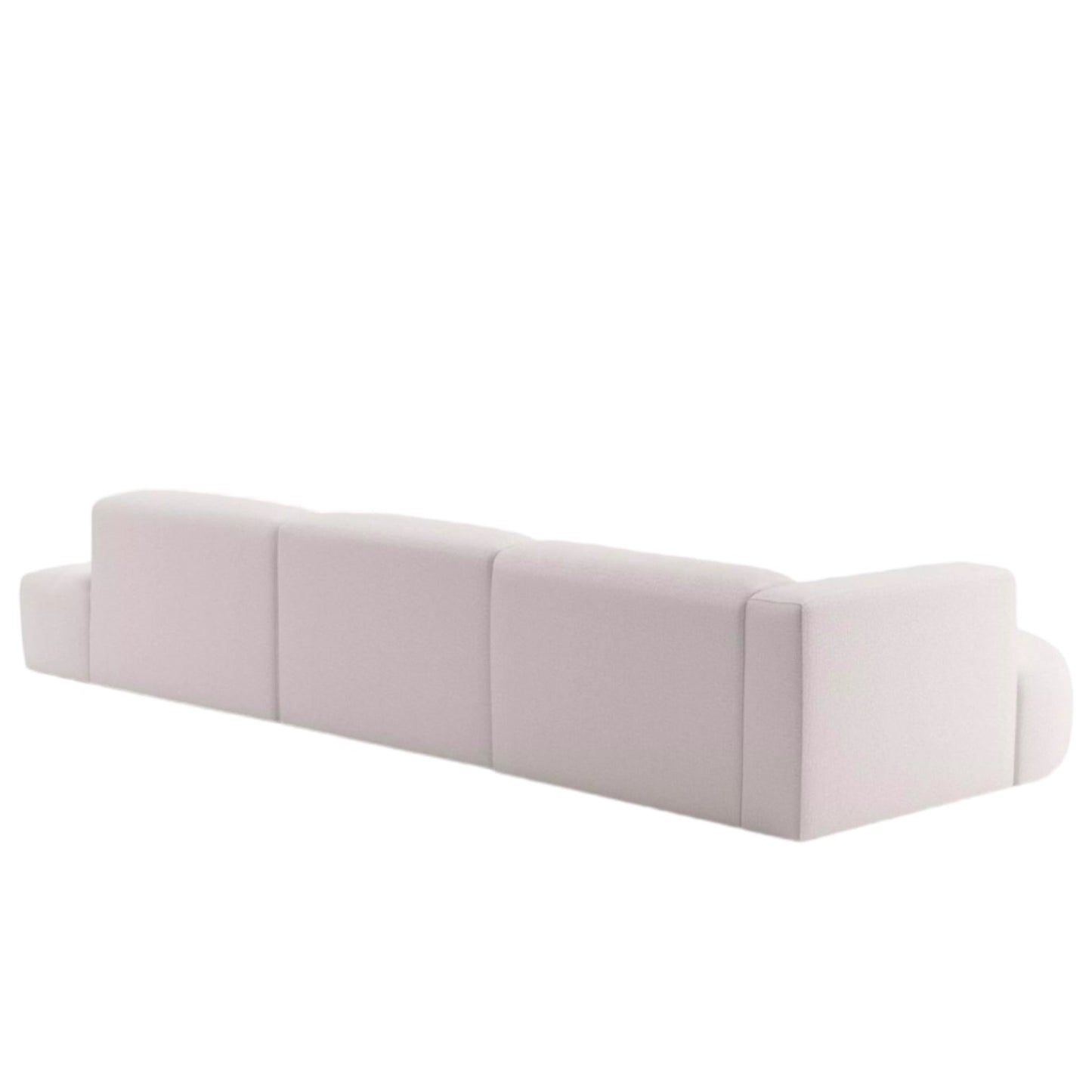 Home Atelier Drew Designer Sectional Round Chaise Sofa