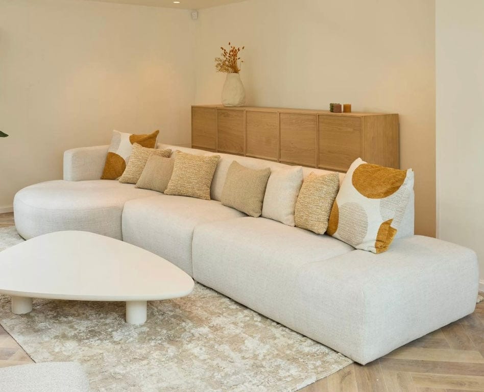 Home Atelier Drew Designer Sectional Round Chaise Sofa