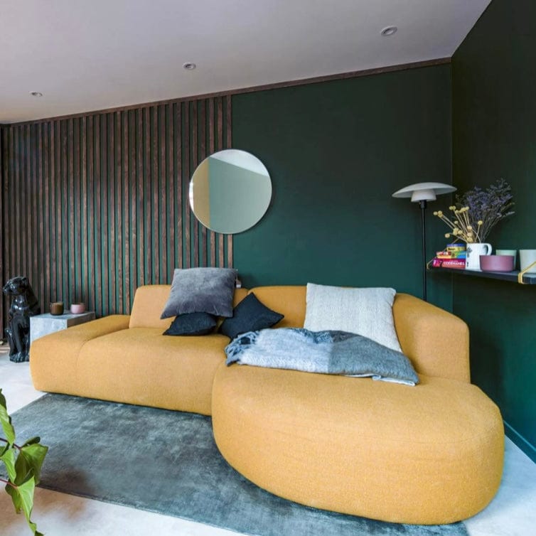 Home Atelier Drew Designer Sectional Round Chaise Sofa
