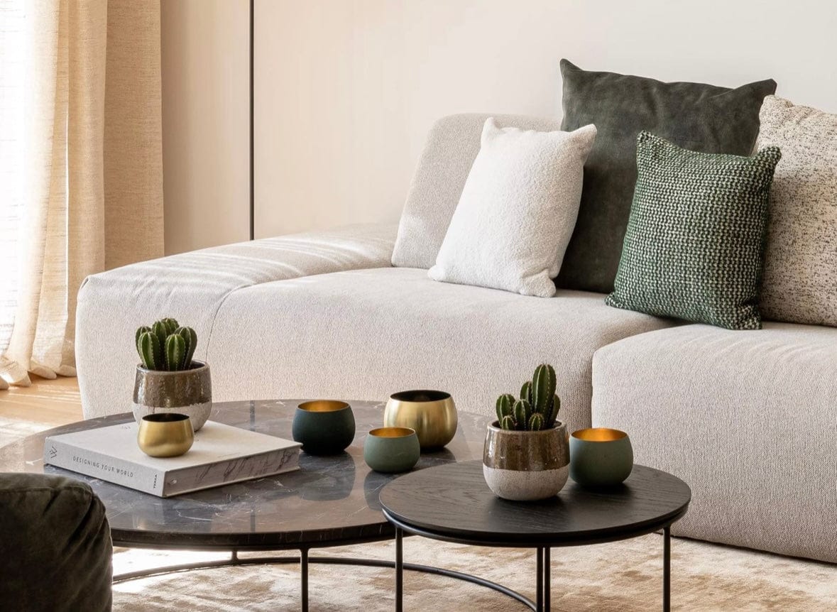 Home Atelier Drew Designer Sectional Round Chaise Sofa