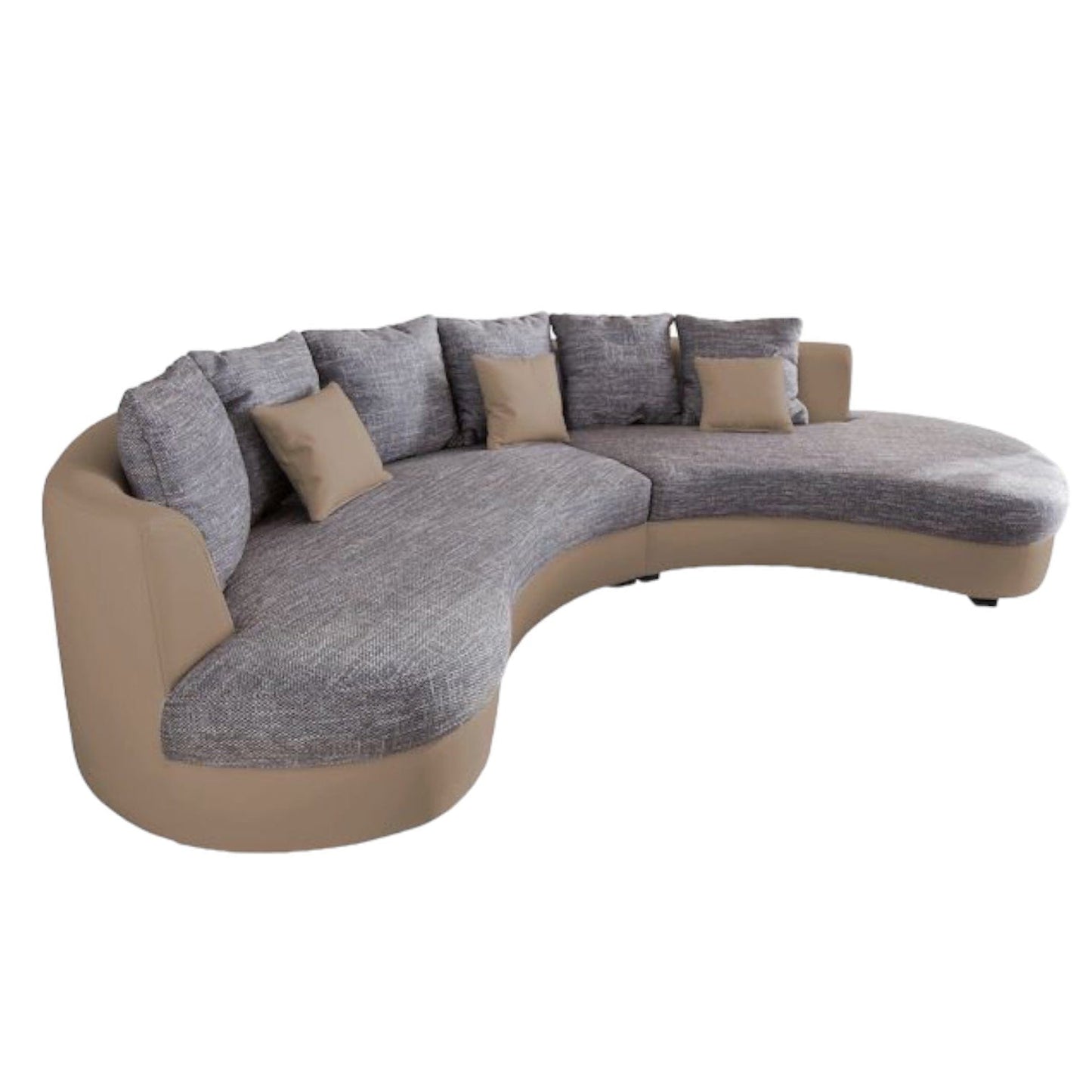 Home Atelier Dulcas Sectional Curve Sofa
