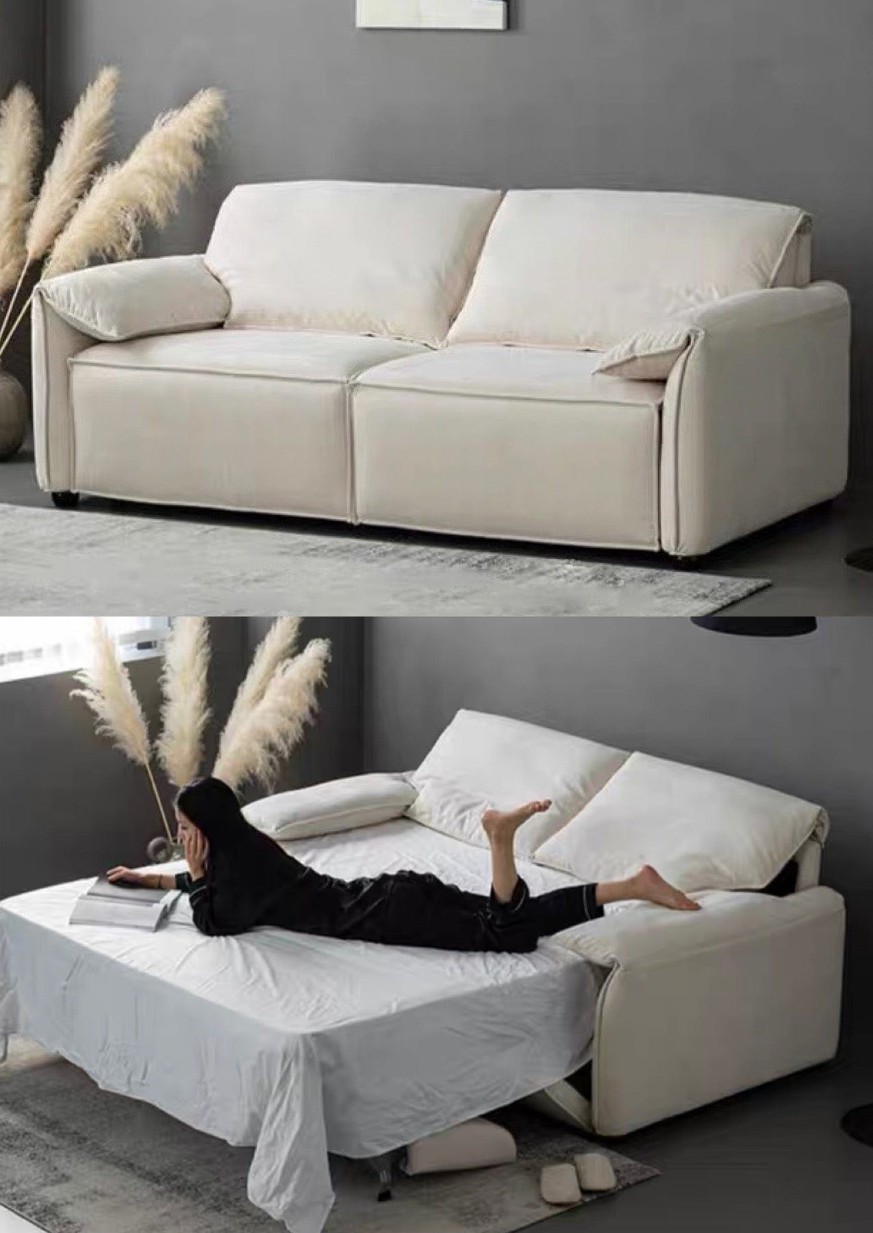 Home Atelier Earl Foldable Sofa Bed with Mattress