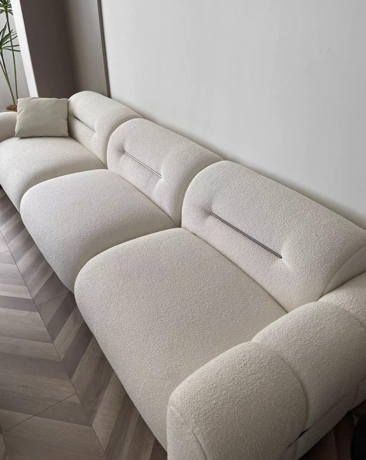 Home Atelier Eddie Boucle Sectional Sofa