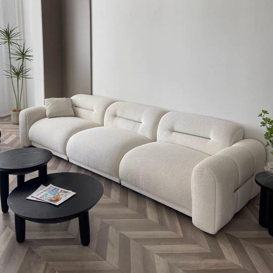 Home Atelier Eddie Boucle Sectional Sofa