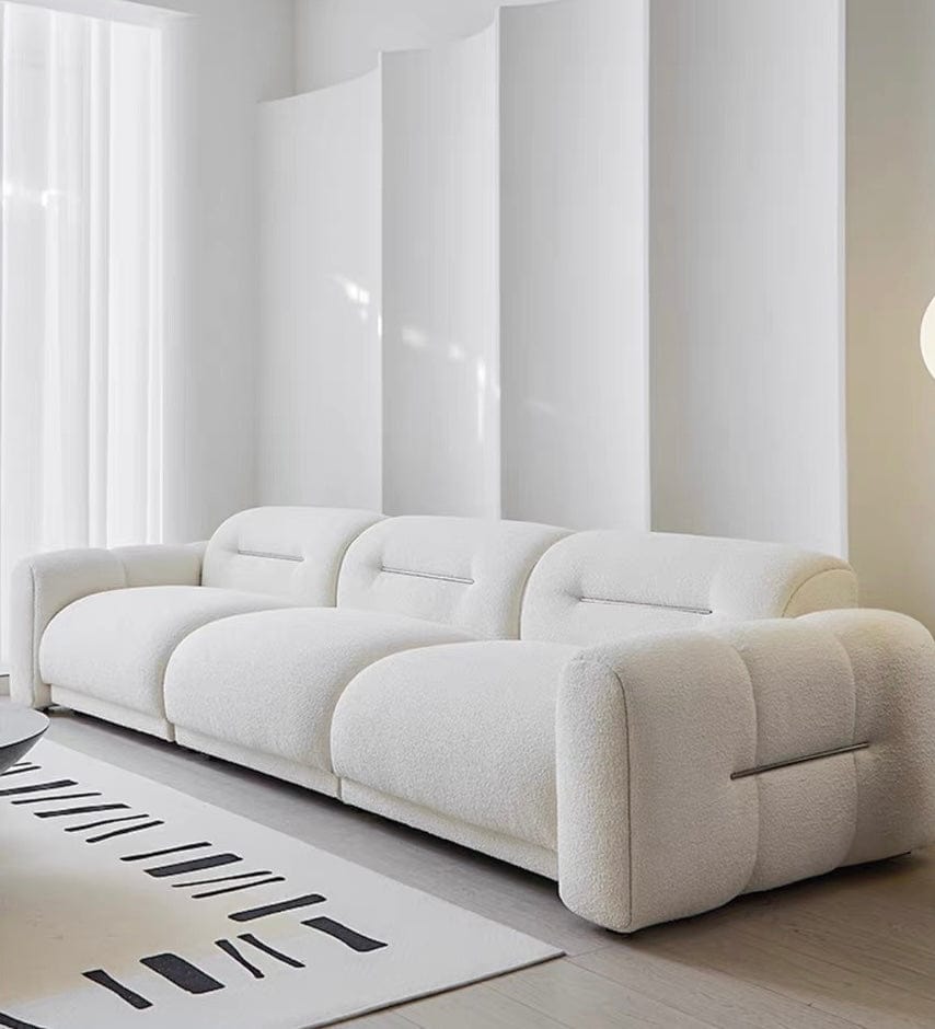 Home Atelier Eddie Boucle Sectional Sofa