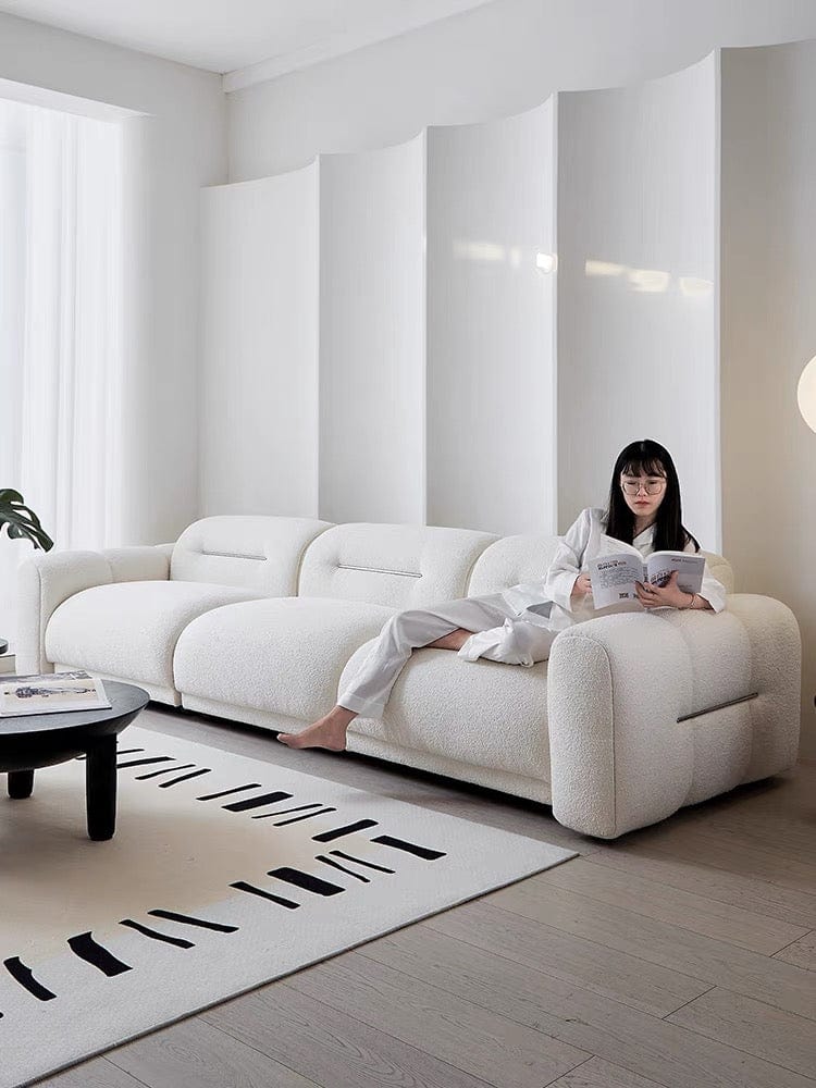 Home Atelier Eddie Boucle Sectional Sofa