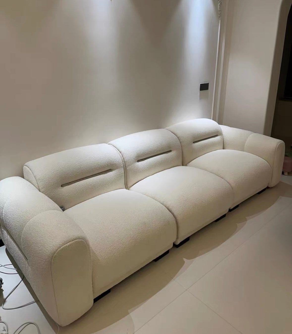 Home Atelier Eddie Boucle Sectional Sofa