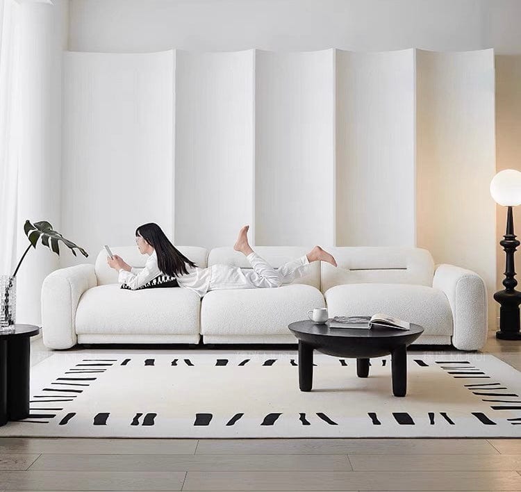 Home Atelier Eddie Boucle Sectional Sofa