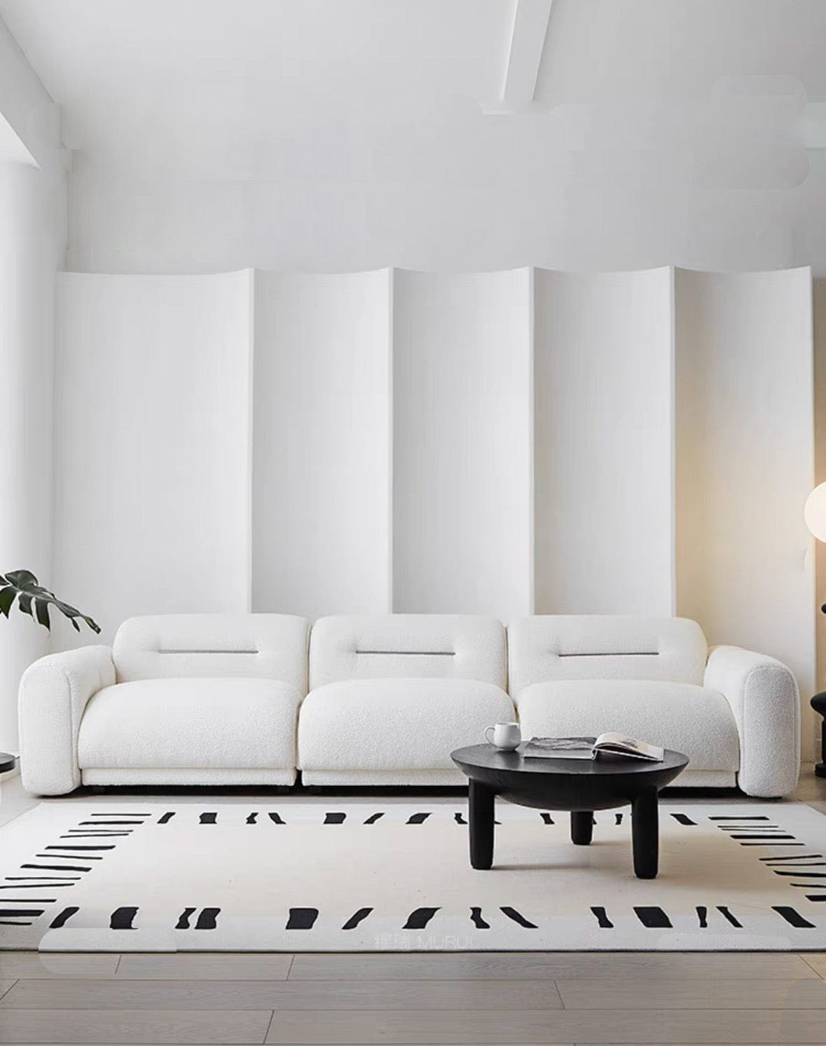 Home Atelier Eddie Boucle Sectional Sofa