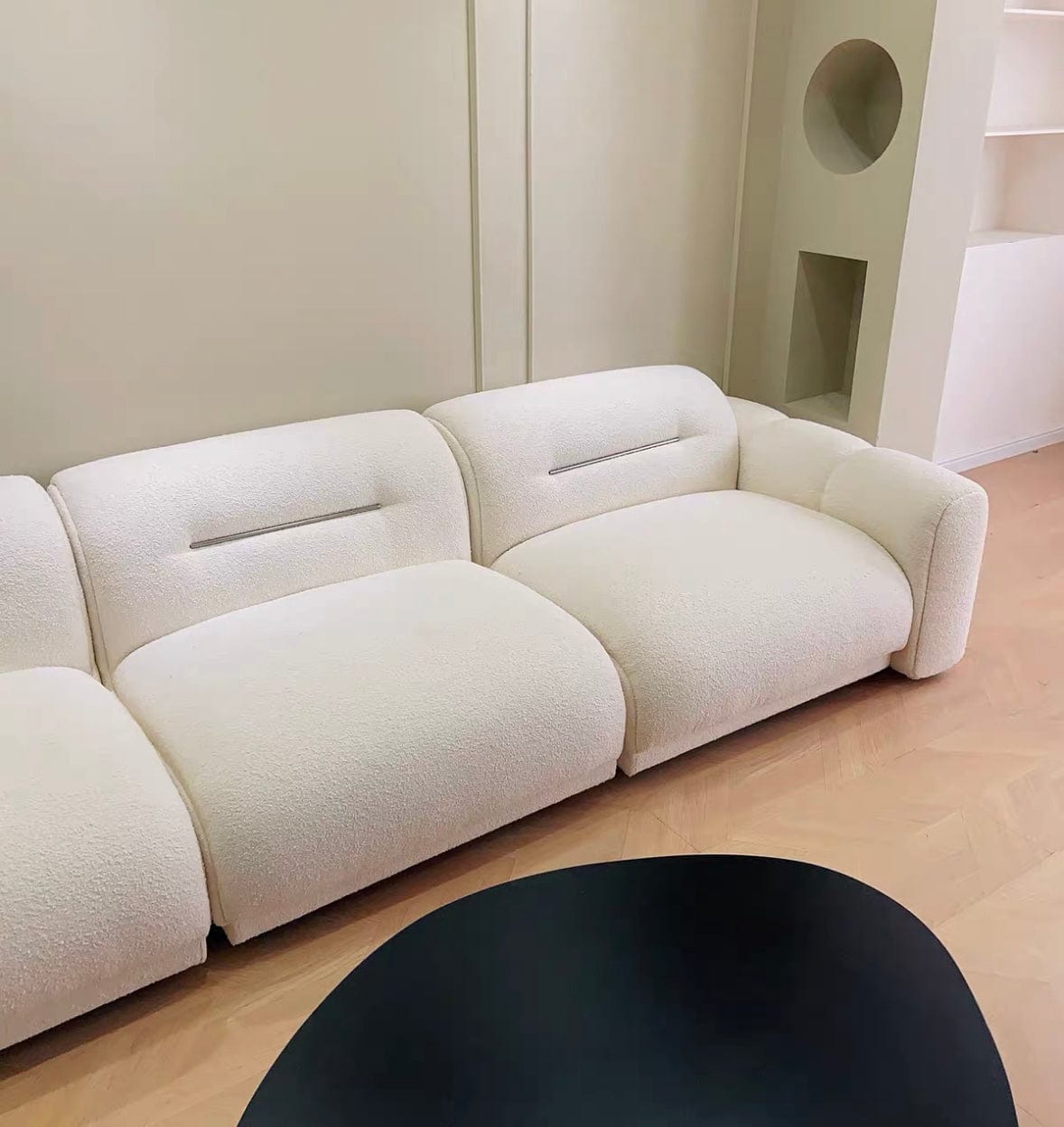 Home Atelier Eddie Boucle Sectional Sofa