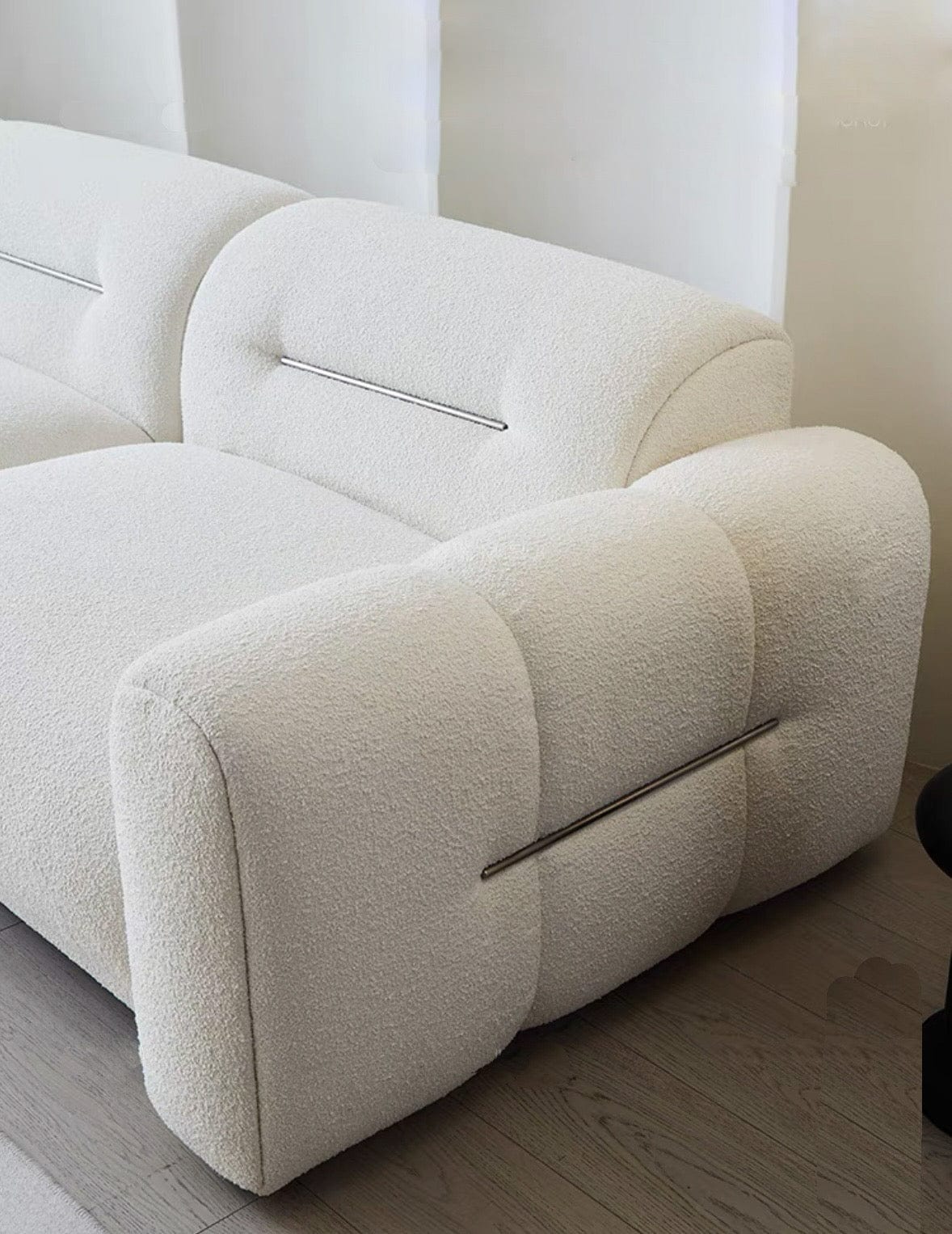 Home Atelier Eddie Boucle Sectional Sofa