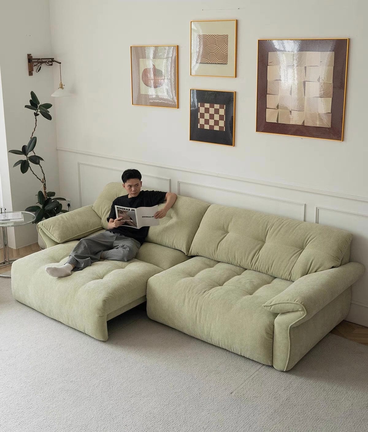 Home Atelier Elena Scratch Resistant Electric Sofa Bed