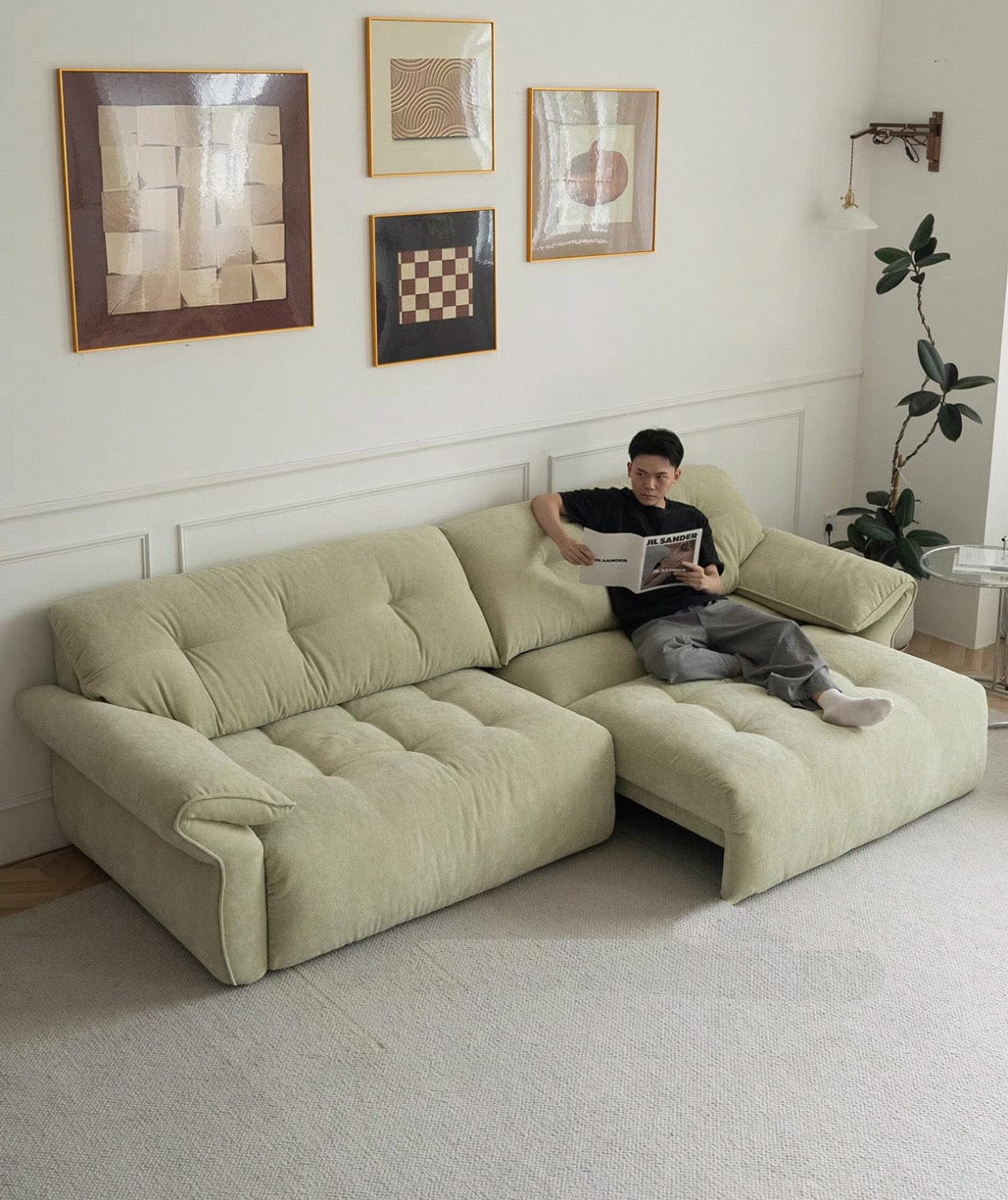 Home Atelier Elena Scratch Resistant Electric Sofa Bed