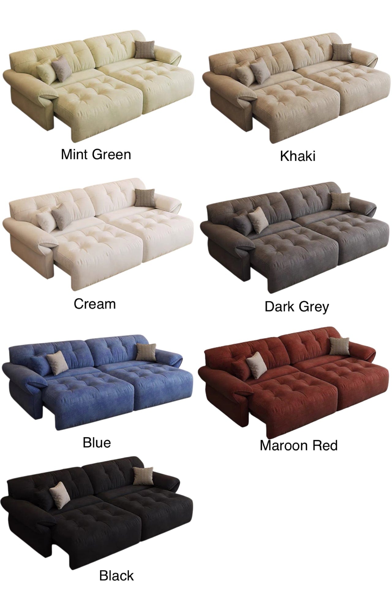 Home Atelier Elena Scratch Resistant Electric Sofa Bed