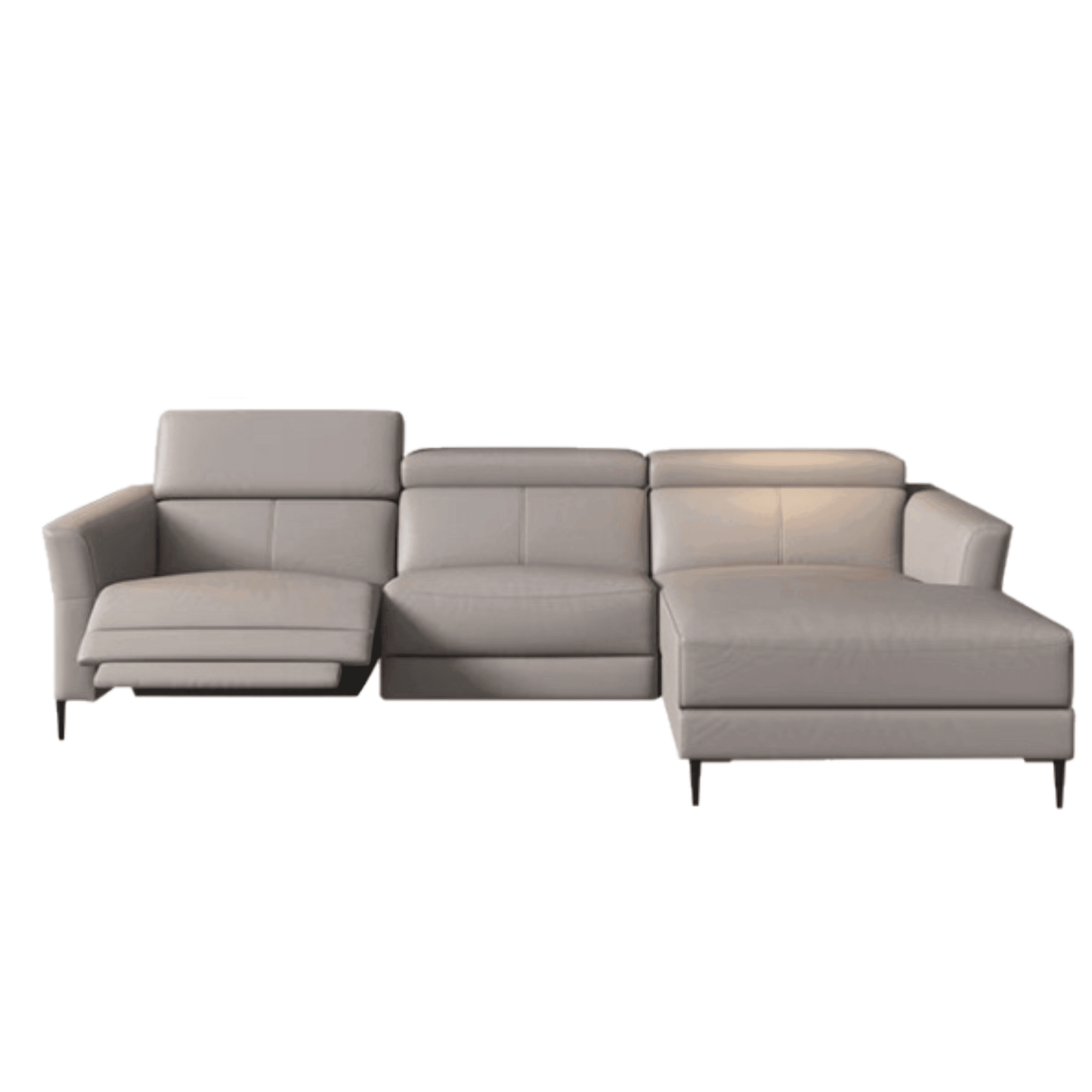 Home Atelier Ellie Sectional L-shape Electric Recliner Leather Sofa