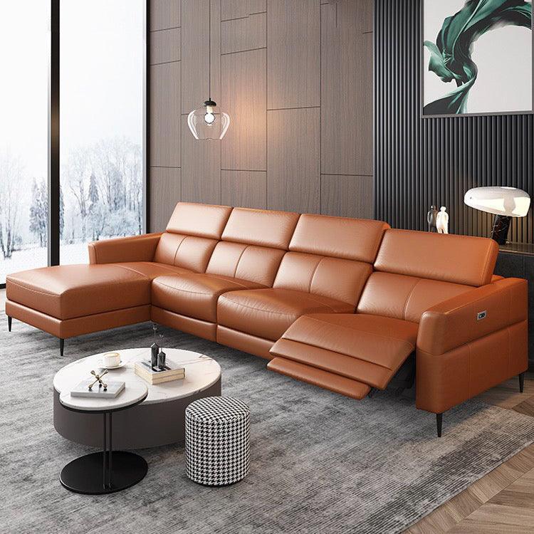 Home Atelier Ellie Sectional L-shape Electric Recliner Leather Sofa