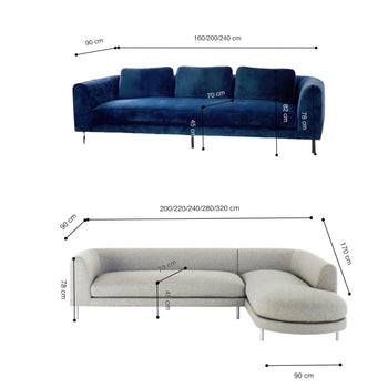 Home Atelier Escalla Sectional L-shape Sofa