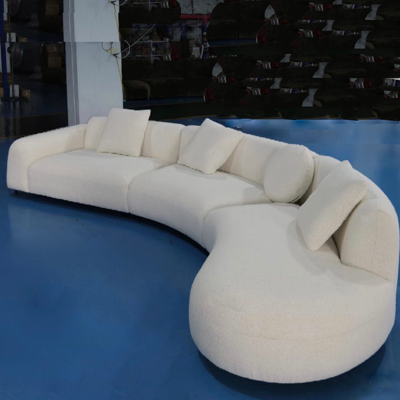 Home Atelier Estella Performance Boucle Curve Sofa